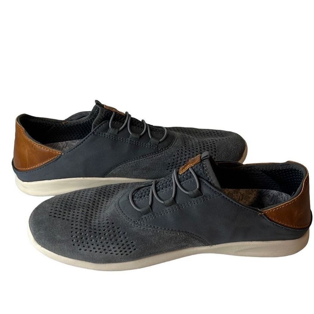 OLUKAI men's Alapa‎ Li grey casual shoes sz 9 preppy walking comfort office - Picture 3 of 7